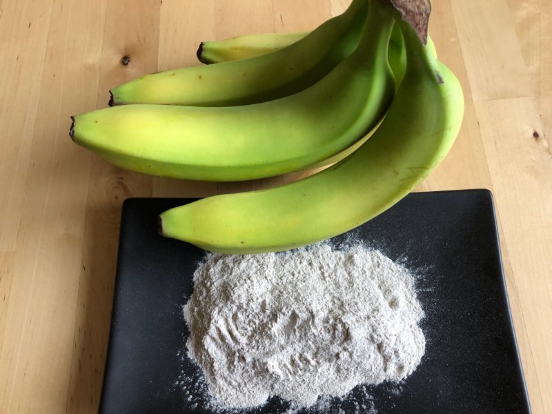 organic green banana flour